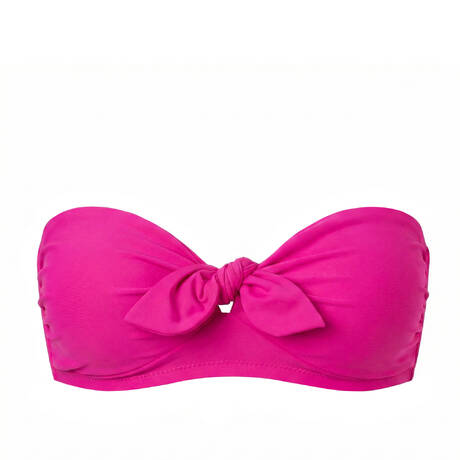 PAIN DE SUCRE Bandeau bikini top Bahiu Sensitive Uni Life Résille Raspberry
