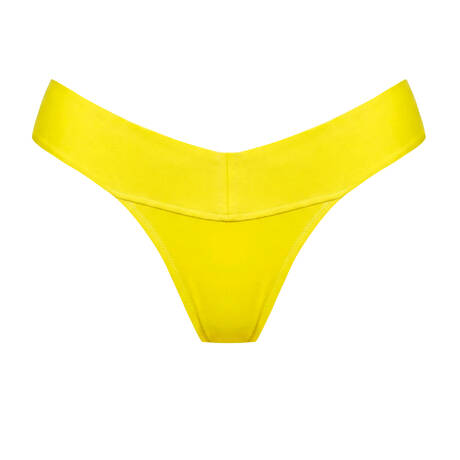 PAIN DE SUCRE Bas de maillot de bain tanga Coura Sensitive Uni life Résille Citron