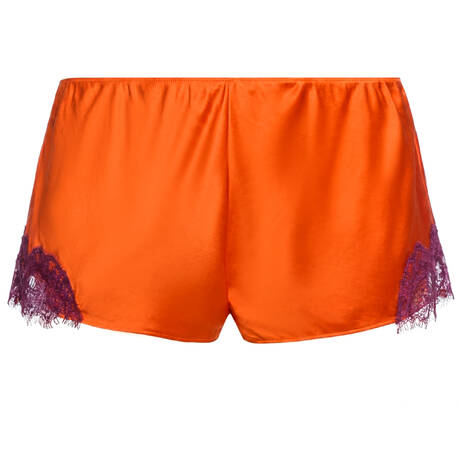 SAINTED SISTERS Shorts silk Scarlett Orange Spritz/Blackberry