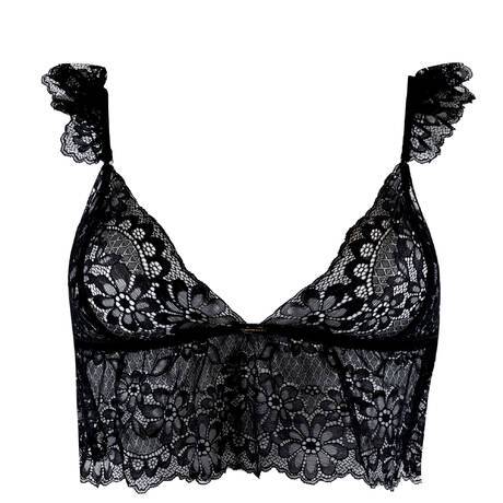 NETTE ROSE Lace Wireless bra Harley Black