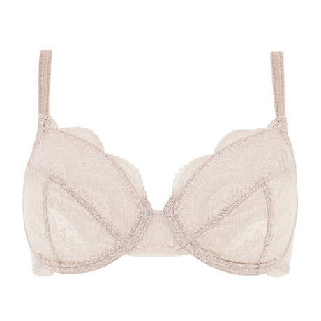 SIMONE PÉRÈLE Lace full-cup bra Karma Peau Rosée