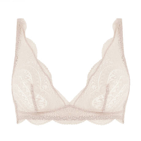 SIMONE PÉRÈLE Lace Triangle bra Karma Peau Rosée