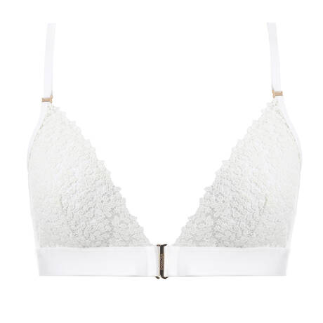 SHIKKOSA Soutien-gorge triangle ouverture frontale Salma Off White