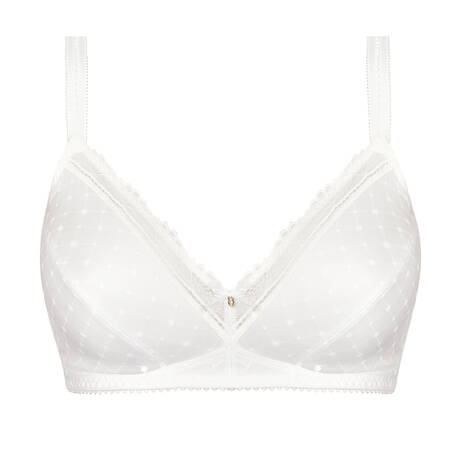 ANTIGEL Soutien-gorge sans armatures bonnets profonds Résille Bohème Ecru Nacre