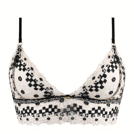 NETTE ROSE Wireless triangle bra Oakley Black