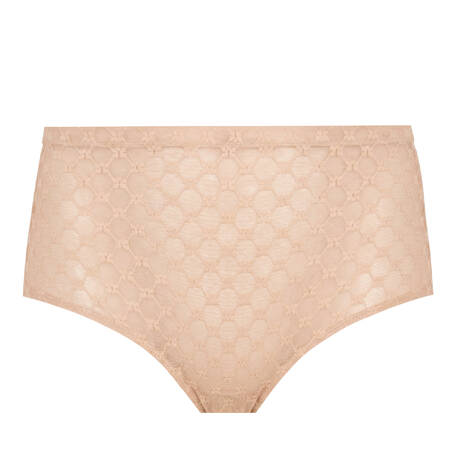 SIMONE PÉRÈLE Lace High-waisted smoothing panties Plume Peau Rosée