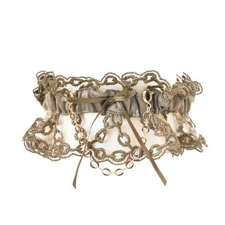 SHIKKOSA Jarretière Chains Bronze Kaki