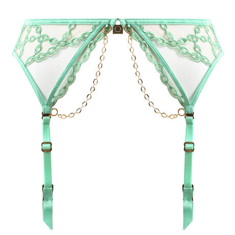 SHIKKOSA Garter belt Chains Jelly Mint