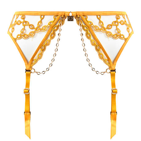 SHIKKOSA Garter belt Chains Lemon Curry