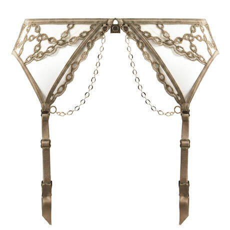 SHIKKOSA Porte-jarretelles Chains Bronze Kaki