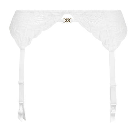 GOSSARD Lace Garter belt Lace Soirée White