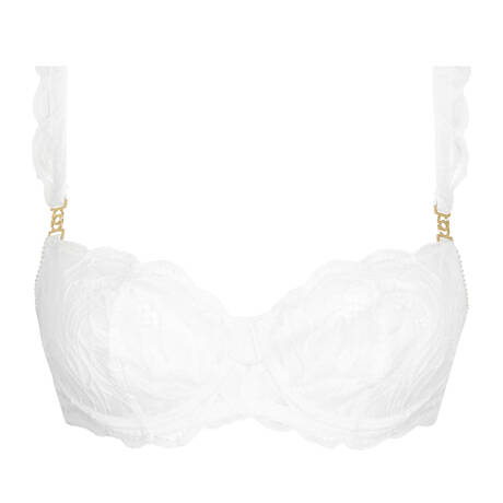 GOSSARD Lace Padded demi-cup bra Lace Soirée White