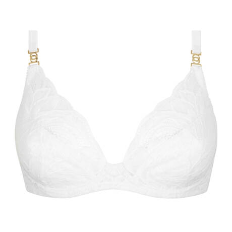 GOSSARD Lace Triangle bra Lace Soirée White