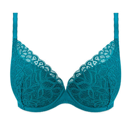 WACOAL Push-up bra lace Raffiné Teal