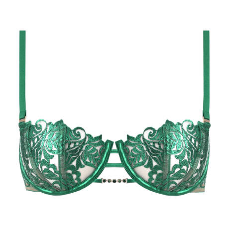 SHIKKOSA Demi-cup bra Malak Emerald