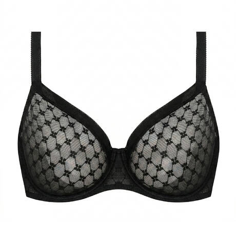 SIMONE PÉRÈLE Lace T-shirt bra Plume Black