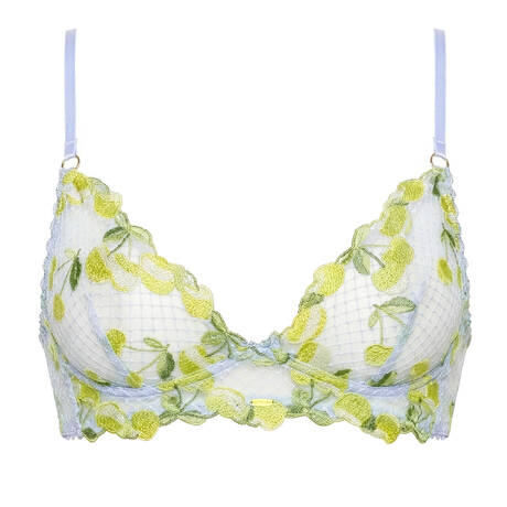 NETTE ROSE Wireless triangle bra Apple Blue