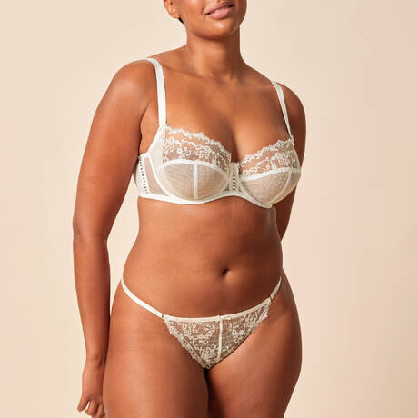 2 pieces set GOSSARD Lacage Pale Ivory