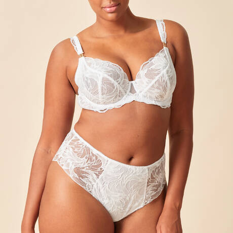 2 pieces set GOSSARD Lace Soirée White