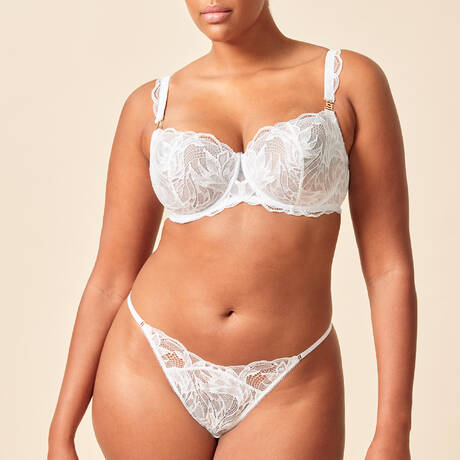 2 pieces set GOSSARD Lace Soirée White