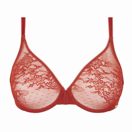 GOSSARD T-shirt bra lace Glossies Lace Paprika