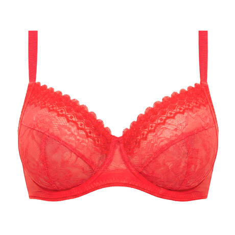 SIMONE PÉRÈLE Lace Full-cup bra Radieuse Flamingo