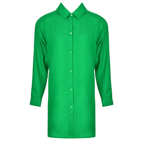 LISE CHARMEL Cotton Beach shirt Voyage d'Eté Vert Sillage