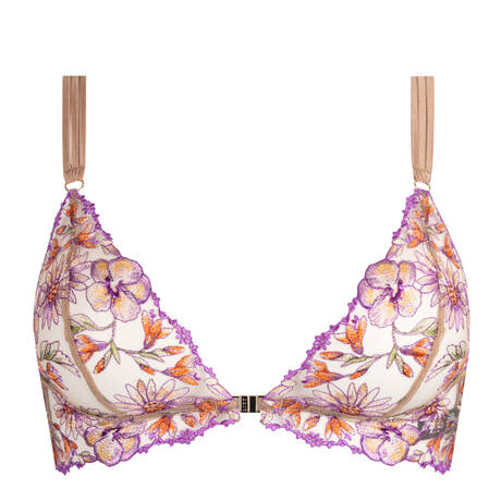 LIVY Triangle bra with front opening Giverni Purple