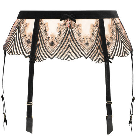 DITA VON TEESE Porte-jarretelles Fortunia Noir