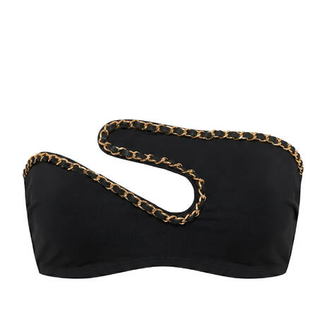 LIVY Bandeau bikini top Snake River Black