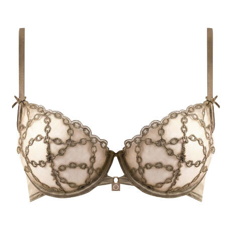 SHIKKOSA Soutien-gorge corbeille Chains Bronze Kaki