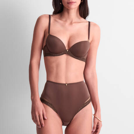 Ensemble 2 pièces AUBADE Sheer Emotion Sepia