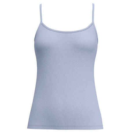 CALIDA Top mit dünnen Trägern aus Baumwolle Natural Confort Aura Blue