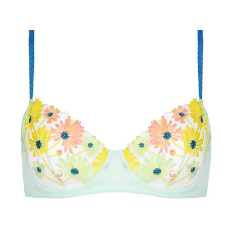 HUIT Demi-cup bra Danse des Fleurs Menthe