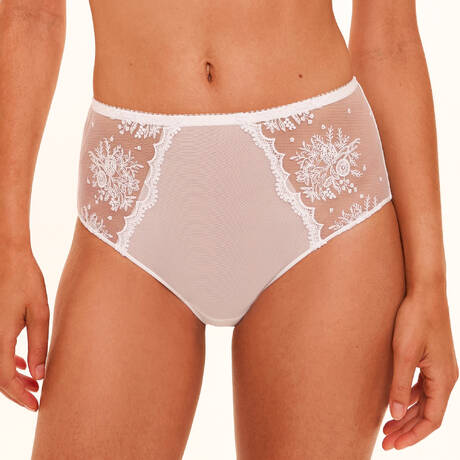 SIMONE PÉRÈLE High-waisted panty Intrigue White