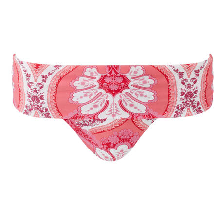 MELISSA ODABASH Fold down bikini bottom Brussels Pink Mirage Ornate