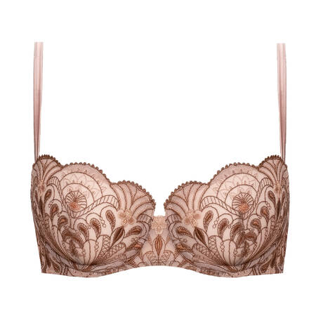 I.D. SARRIERI Demi-cup bra Memories of Love Cocoa