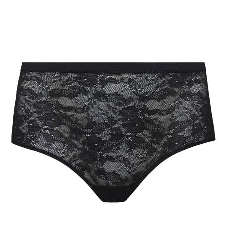 MARLIES DEKKERS Lace High-waisted open panty Cypher Black