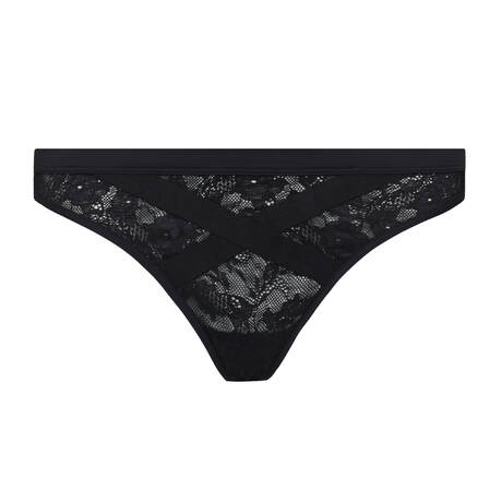 MARLIES DEKKERS Lace Thong Cypher Black