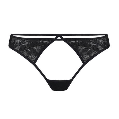 MARLIES DEKKERS Lace Open thong Cypher Black