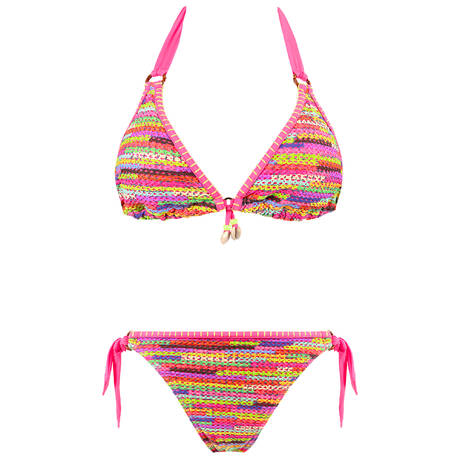 BANANA MOON Two-piece triangle swimsuit Likosima Aguilas Multicolored