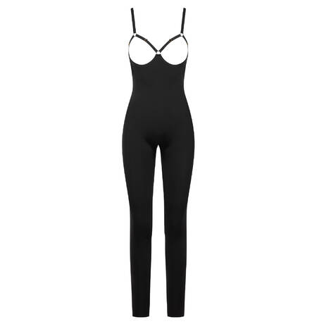 MAISON CLOSE Catsuit ouverte Tapage Nocturne Noir