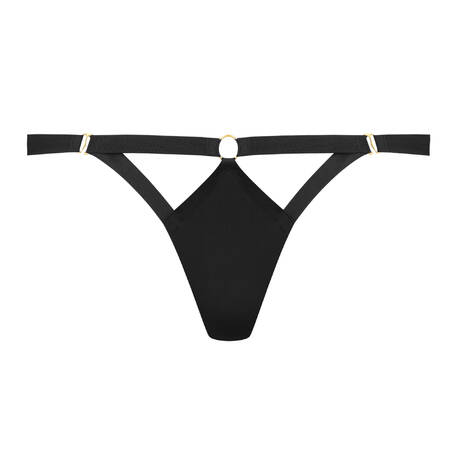 MAISON CLOSE Open brief with removable jewelry Tapage Nocturne Black