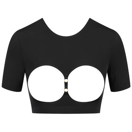 MAISON CLOSE Offenes Crop Top rückenfrei Tapage Nocturne Schwarz
