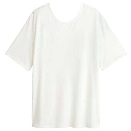 LAURENCE TAVERNIER Cotton and modal Men's T-shirt Basile Ecru