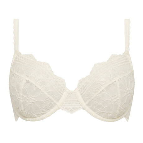 SIMONE PÉRÈLE Soutien-gorge corbeille en dentelle Freesia Naturel