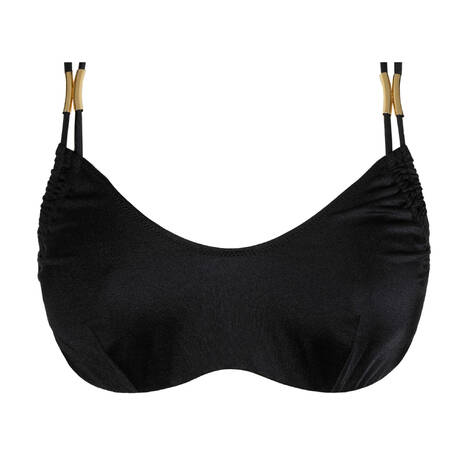 MARIE JO Padded bralette bikini top Hello Sunset Black