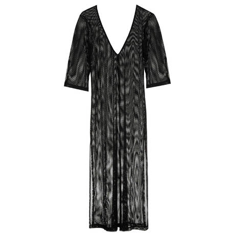 MARIE JO Robe longue de plage Hello Sunset Noir