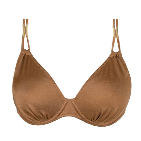 MARIE JO Padded bikini top Hello Sunset Sepia