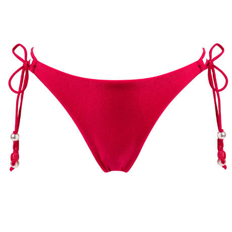 SEAFOLLY Tie side brazilian bikini bottom Palermo Cosmo Red
